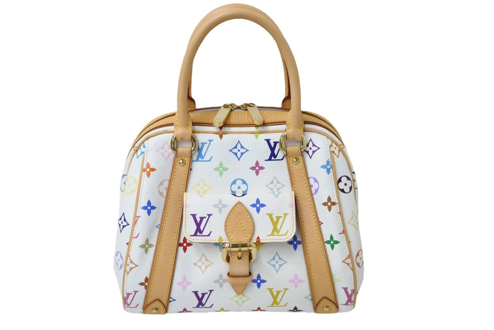 Louis Vuitton Priscilla Handbag Monogram Multicolor White
