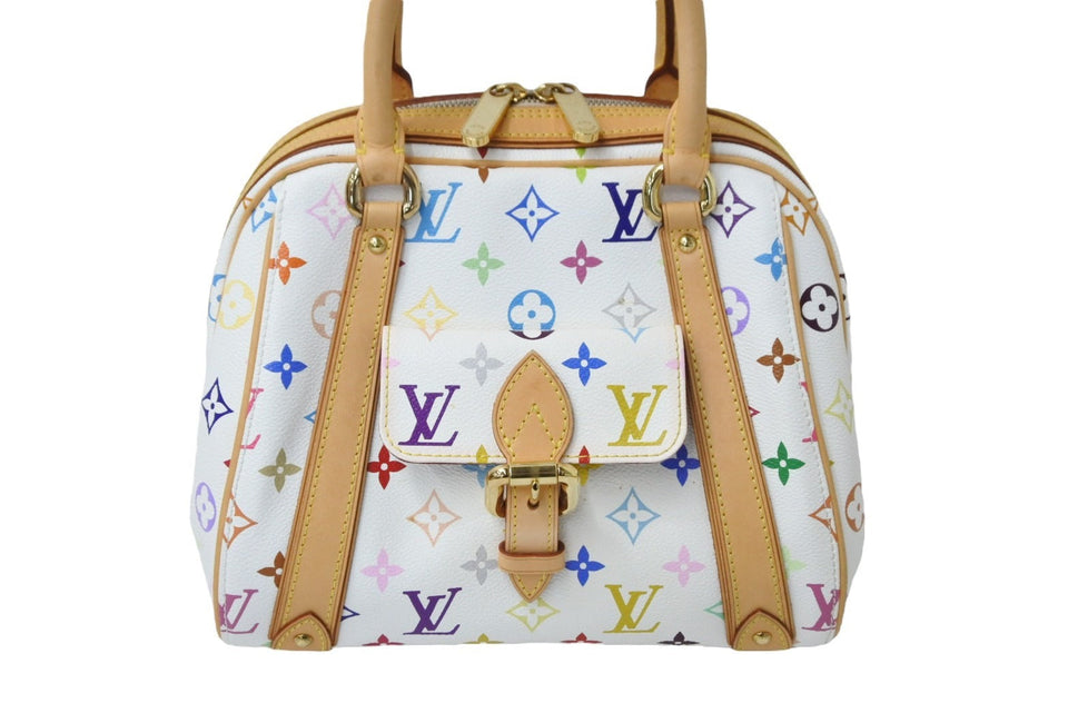 Louis Vuitton Priscilla Handbag Monogram Multicolor White