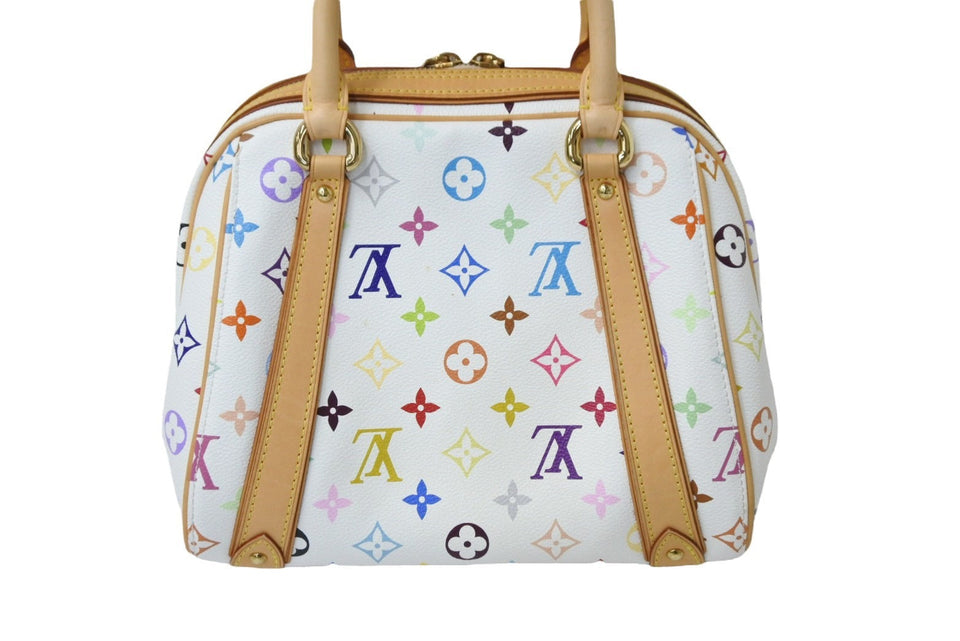 Louis Vuitton Priscilla Handbag Monogram Multicolor White