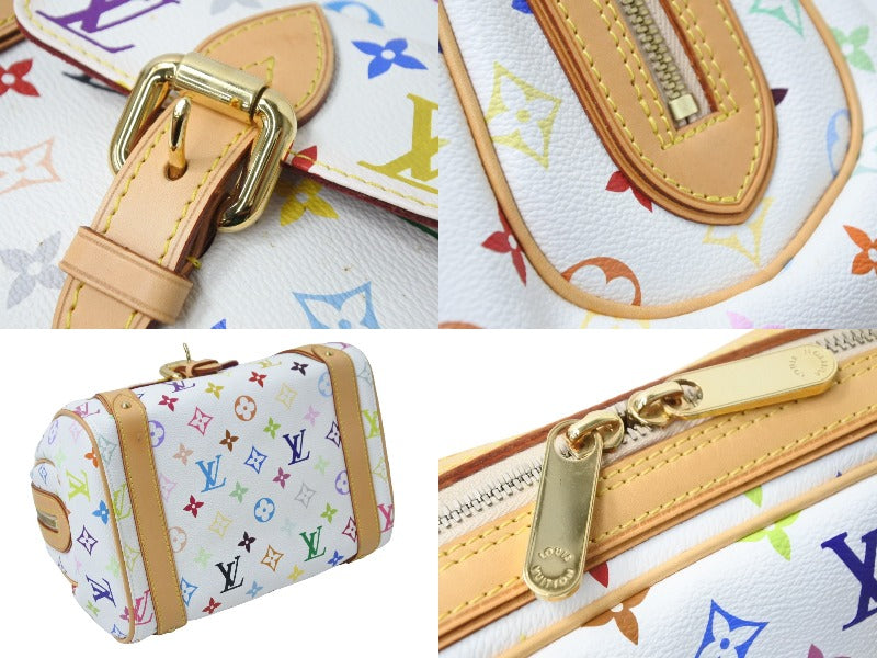 Louis Vuitton Priscilla Handbag Monogram Multicolor White