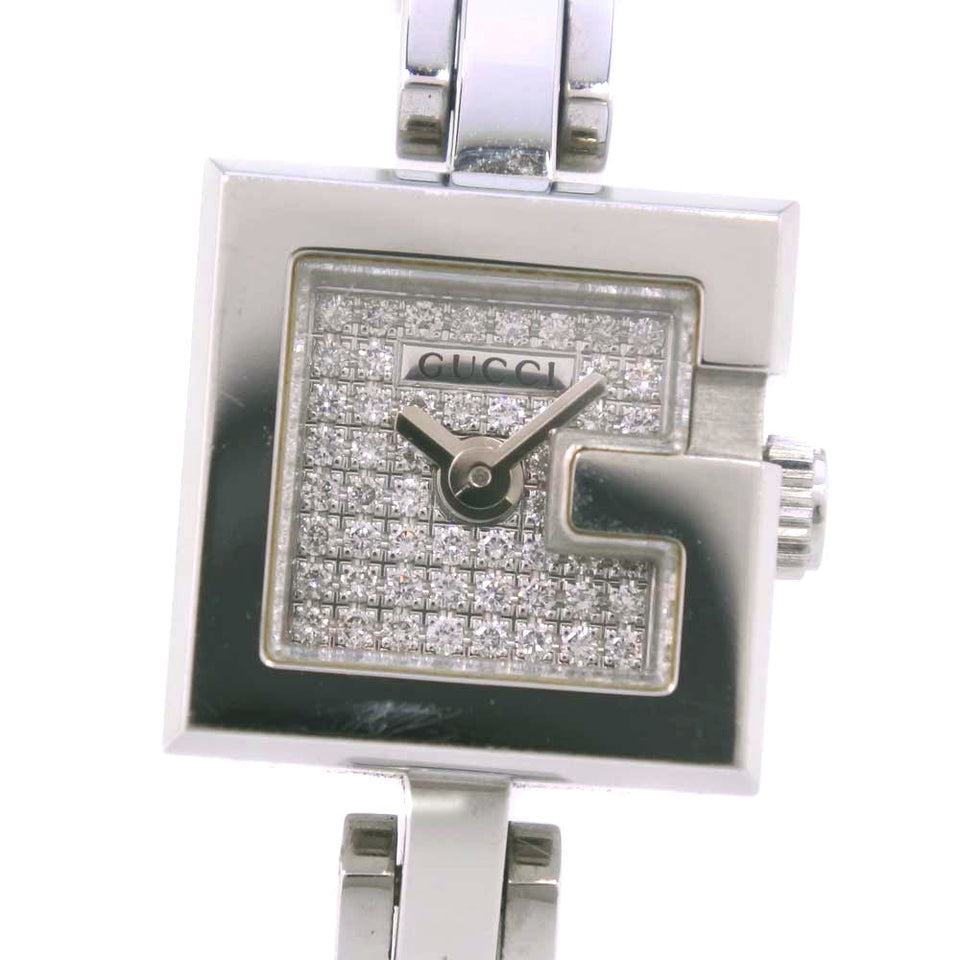Gucci Watches Quartz 102 Stainless Steel , Satin Silver Silver dial Women