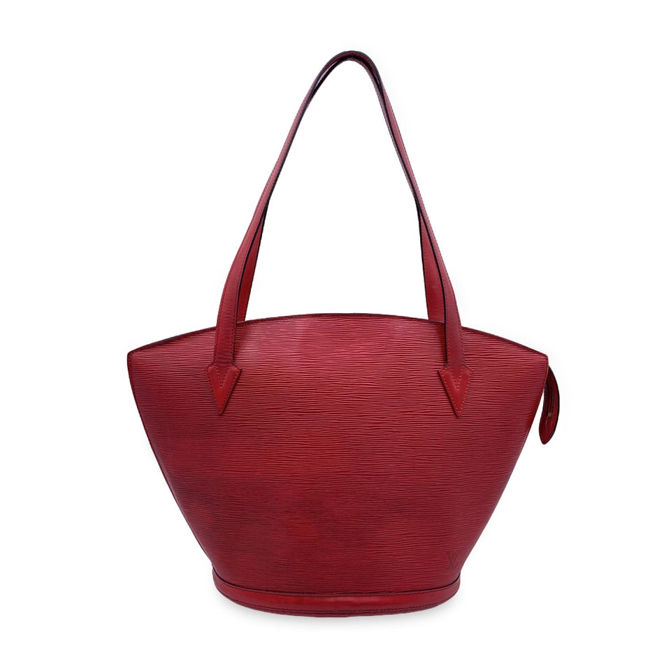 Louis Vuitton Red Epi Leather Saint Jacques Gm Tote Bag