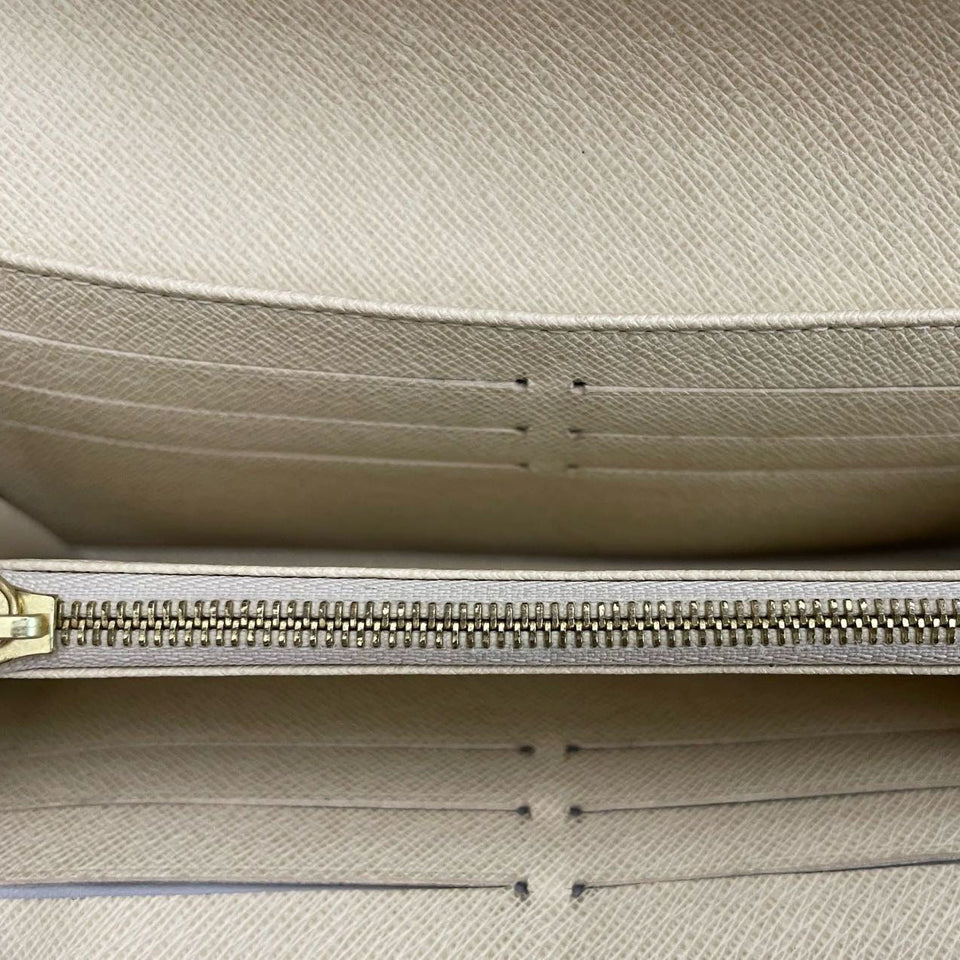 Louis Vuitton Sarah Damier Azur Canvas Wallet Beige