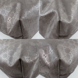 Gucci Tote Bag 211137 PVC coated canvas Brown GG implementation Tote Women