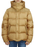 Luxury Burberry Detachable Sleeve Hooded Padding Beige