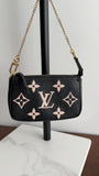 Louis Vuitton Bicolour Mini Pochette Accessoires Empreinte Monogram