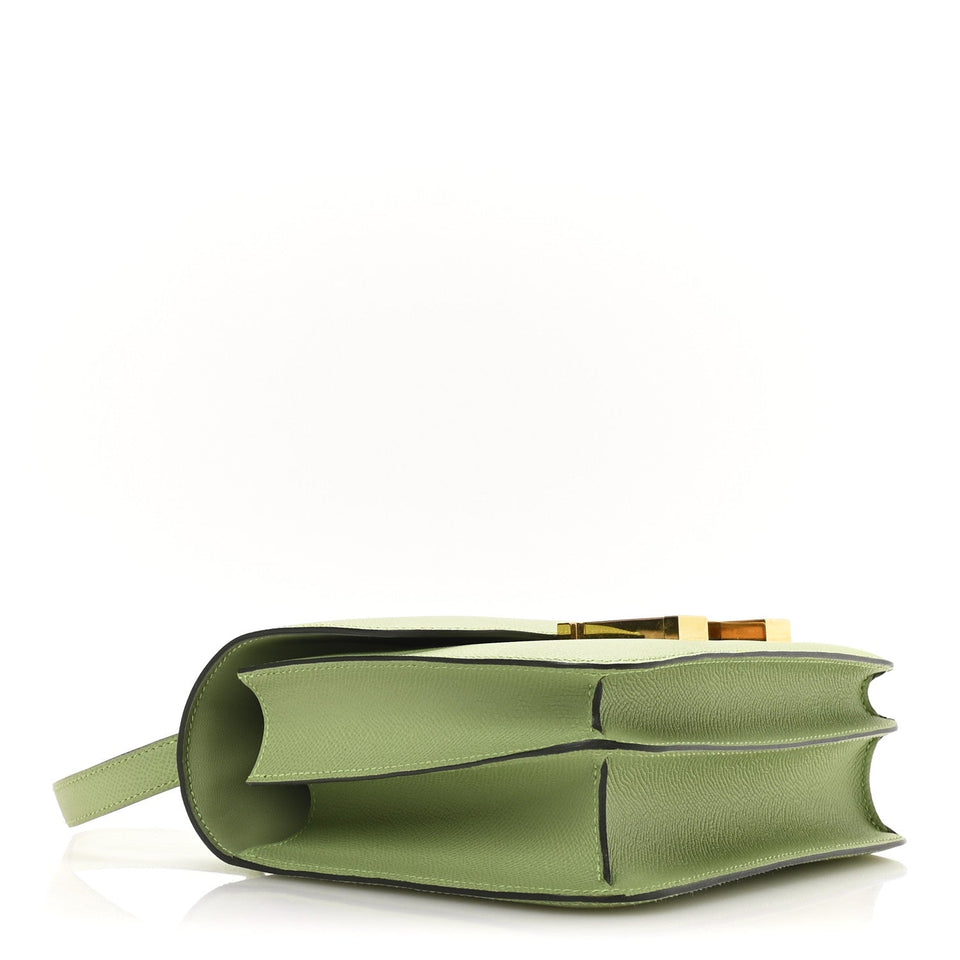 Hermes Epsom Constance 24 Vert Criquet