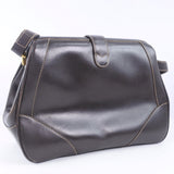 Gucci Shoulder Bag Calfskin Brown vintage Women