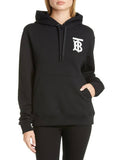 Luxury Burberry Monogram Logo Hoodie Black