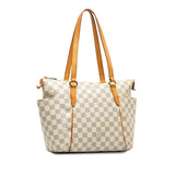 Louis Vuitton Totally PM in Damier Azur Tote Bag White