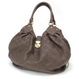 Louis Vuitton Shoulder Bag Mahina L Monogram Glyperl Brown