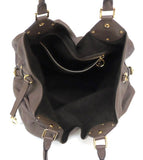 Louis Vuitton Shoulder Bag Mahina L Monogram Glyperl Brown