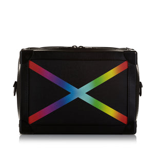 Louis Vuitton Soft Trunk Rainbow Printed Taïga Leather Handbag