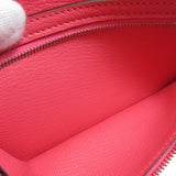 Hermes Bear Souffle Rose Azare Silver Metal Fittings Long Wallet