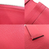 Hermes Bear Souffle Rose Azare Silver Metal Fittings Long Wallet