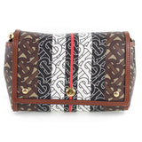 Burberry Shoulder Bag PVC , Calfskin Brown / black / white / red Monogram Women