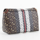 Burberry Shoulder Bag PVC , Calfskin Brown / black / white / red Monogram Women