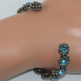 Gucci bracelet Silver, light blue stone light blue Cuff Bangle Women 16