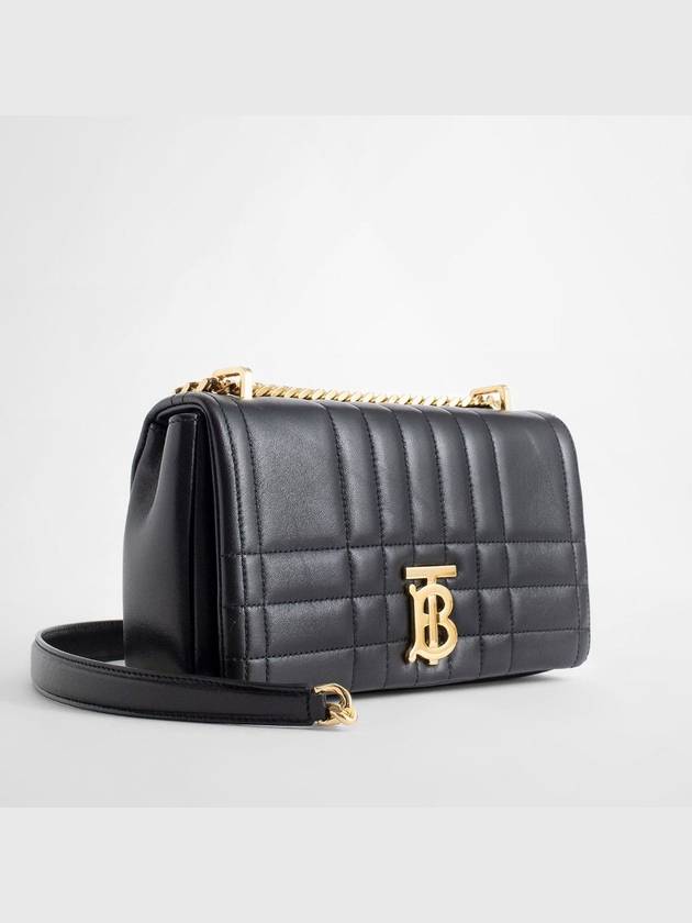 Luxury Burberry Lola Quilted Lambskin Small Shoulder Bag Black