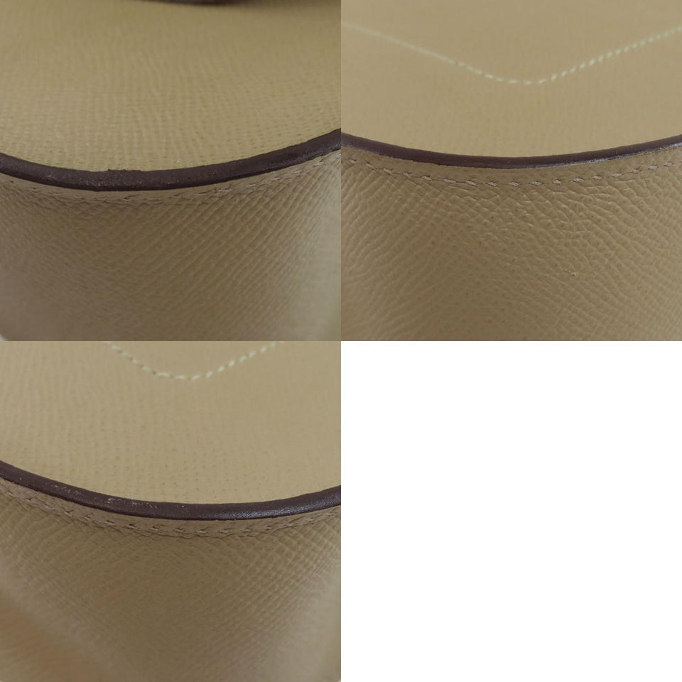 Hermes Evelyn Serie PM Etoupe Silver Hardware Shoulder Bag Epson