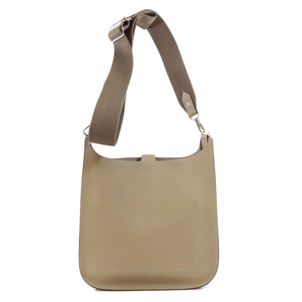 Hermes Evelyn Serie PM Etoupe Silver Hardware Shoulder Bag Epson