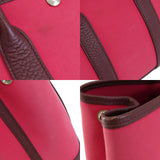 Hermes Garden Party TPM Rose Azare Silver Hardware Tote Bag Canvas