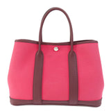 Hermes Garden Party TPM Rose Azare Silver Hardware Tote Bag Canvas