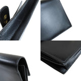 Hermes Pochette Jet Black Gold Hardware Second Bag Box Calf