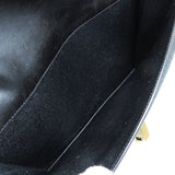 Hermes Pochette Jet Black Gold Hardware Second Bag Box Calf