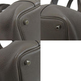 Hermes Picotin Lock PM Gray Silver Hardware Handbag Taurillon