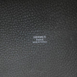 Hermes Picotin Lock PM Gray Silver Hardware Handbag Taurillon