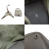 Hermes Picotin Lock PM Gray Silver Hardware Handbag Taurillon