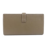 Hermes Bearn Souffle Etoupe Silver Metal Fittings Long Wallet
