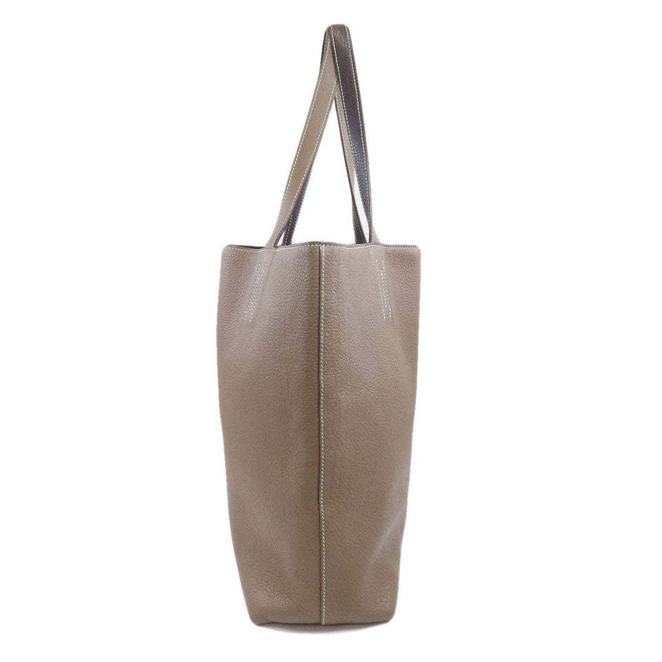 Hermes Double Sense 45 Etoupe Chocolat Tote Bag Taurillon