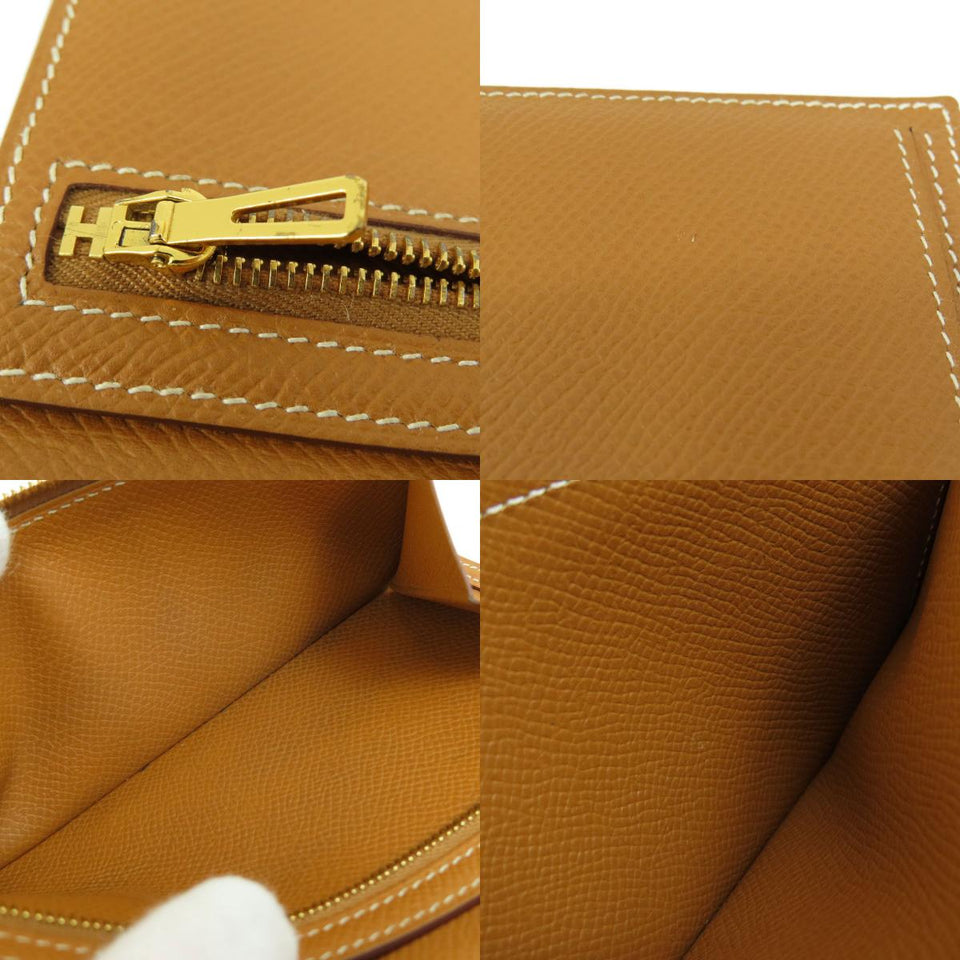 Hermes Bearn Souffle Gold Metal Fittings Long Wallet