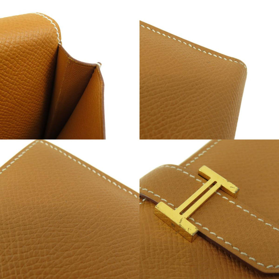 Hermes Bearn Souffle Gold Metal Fittings Long Wallet