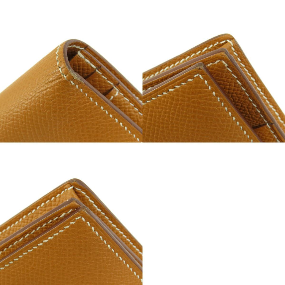 Hermes Bearn Souffle Gold Metal Fittings Long Wallet
