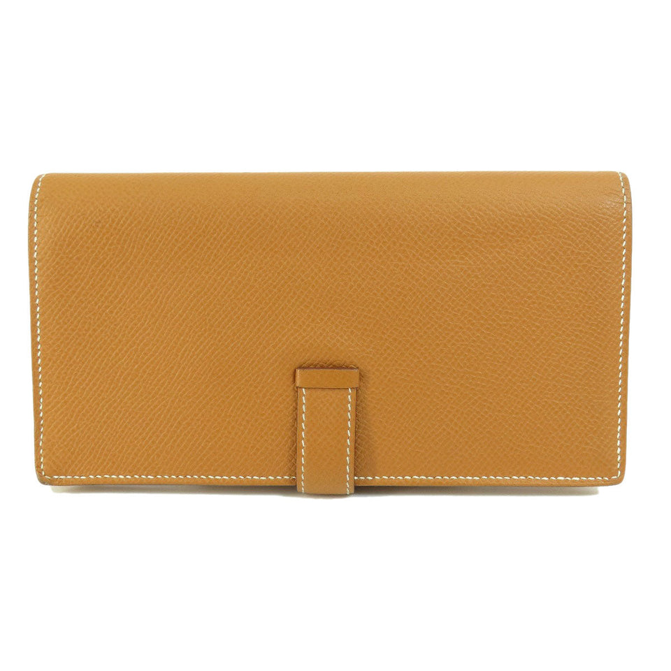 Hermes Bearn Souffle Gold Metal Fittings Long Wallet