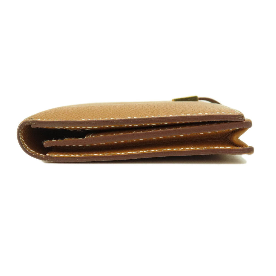Hermes Bearn Souffle Gold Metal Fittings Long Wallet