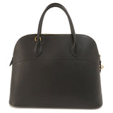 Hermes Bolide 37 Black Gold Hardware Handbag Togo