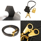 Hermes Bolide 37 Black Gold Hardware Handbag Togo