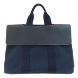 Hermes Valparaiso MM Silver Hardware Handbag Toile Chevron