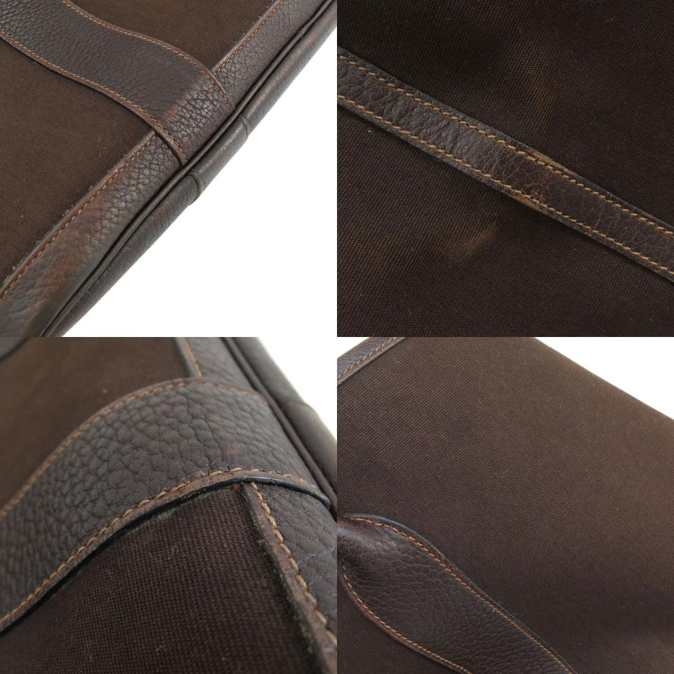 Hermes Garden Party PM Dark Brown Silver Hardware Tote Bag