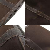 Hermes Garden Party PM Dark Brown Silver Hardware Tote Bag