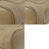 Hermes Garden File MM Etoupe Silver Hardware Tote Bag