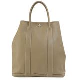 Hermes Garden File MM Etoupe Silver Hardware Tote Bag