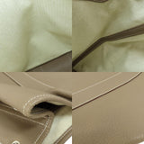 Hermes Garden File MM Etoupe Silver Hardware Tote Bag