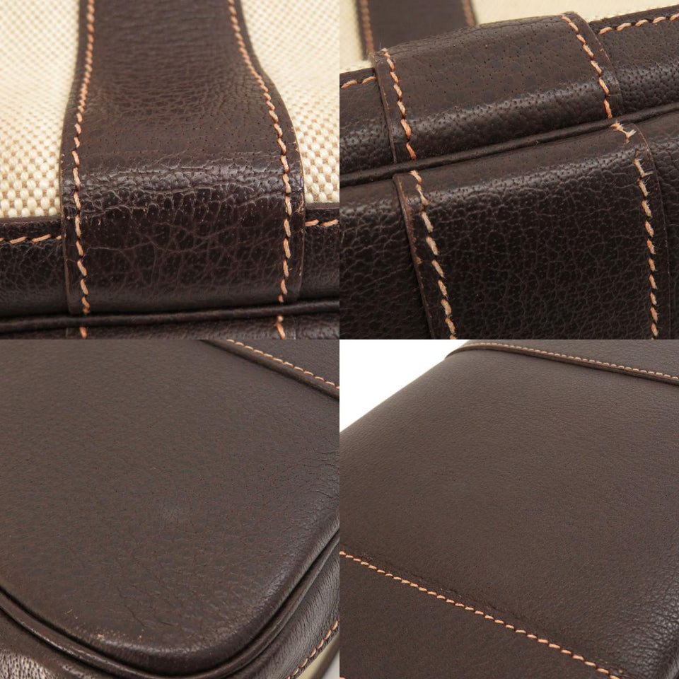 Hermes Garden Party PM Toile H Silver Hardware Tote Bag