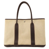 Hermes Garden Party PM Toile H Silver Hardware Tote Bag