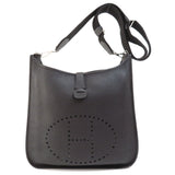 Hermes Shoulder Bag Togo black Evelyn 3 Black SilverMetal Women